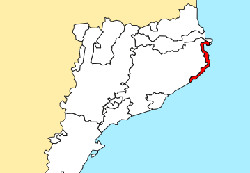 mapa de rutas por la costa brava