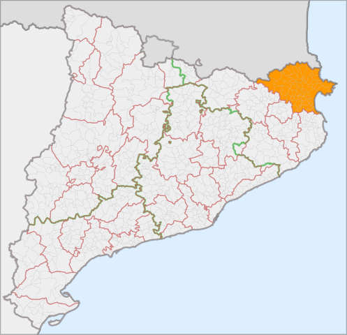mapa de rutas del alt emporda