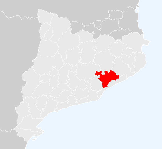 mapa del valles oriental